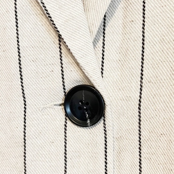 Linen/Cotton Longline Button Front Lightweight Coat from The Korner - Size Small - Picture 6 of 9